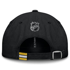 NHL Black Boston Bruins Fanatics Authentic Pro Prime Adjustable Hat