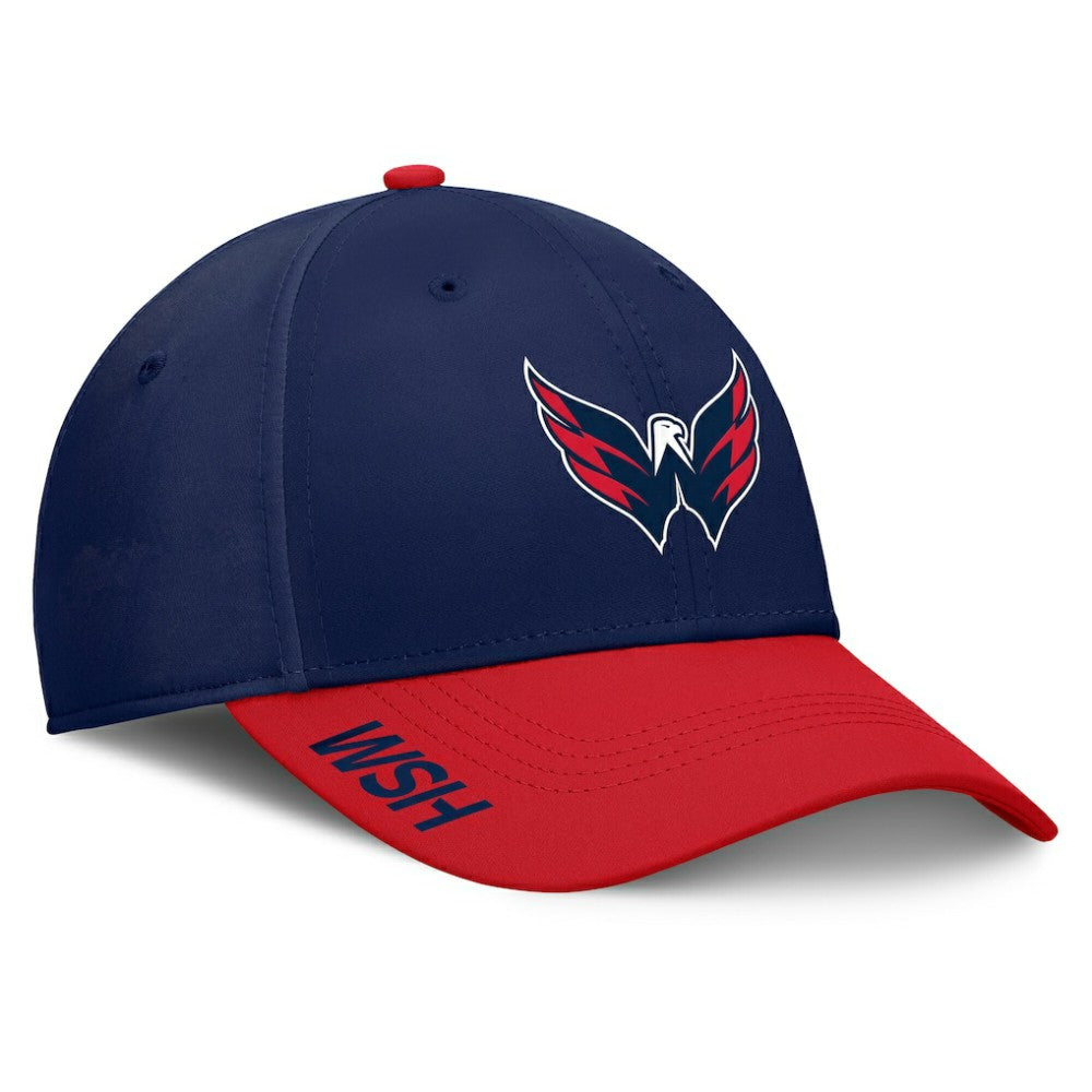 NHL Navy/Red Washington Capitals Fanatics Authentic Pro Rink Flex Hat