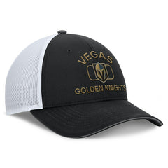 NHL Black/White Vegas Golden Knights Fanatics Authentic Pro Rink Trucker Hat