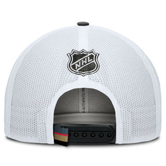 NHL Black/White Vegas Golden Knights Fanatics Authentic Pro Rink Trucker Hat