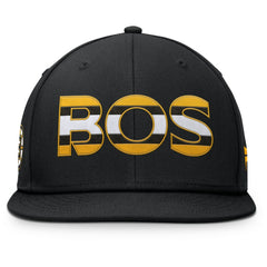 NHL Black Boston Bruins Fanatics Authentic Pro Rink Snapback Hat