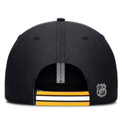 NHL Black/Gold Boston Bruins Fanatics Authentic Pro Ripstop Adjustable Hat