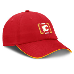 NHL Red/Gold Calgary Flames Fanatics Authentic Pro Ripstop Adjustable Hat