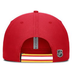 NHL Red/Gold Calgary Flames Fanatics Authentic Pro Ripstop Adjustable Hat