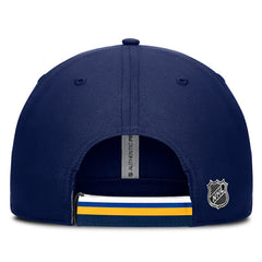 NHL Navy/Gold St. Louis Blues Fanatics Authentic Pro Ripstop Adjustable Hat