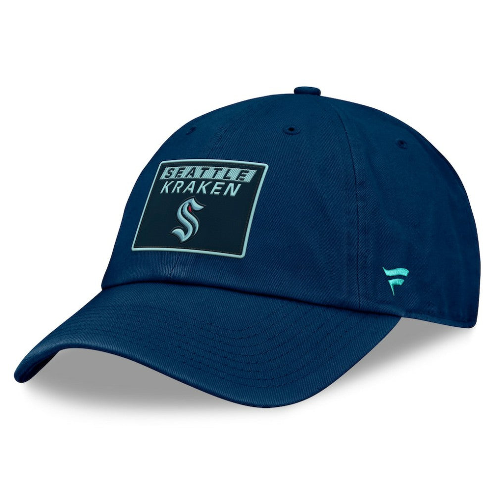 NHL Deep Sea Blue Seattle Kraken Fanatics Women's Authentic Pro Rink Adjustable Hat
