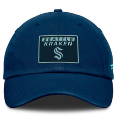 NHL Deep Sea Blue Seattle Kraken Fanatics Women's Authentic Pro Rink Adjustable Hat
