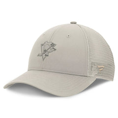 NHL Tan Pittsburgh Penguins Fanatics Women's Authentic Pro Road Trucker Adjustable Hat