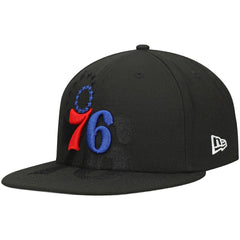 NBA Philadelphia 76ers Blackout Shadow Logo 59FIFTY Fitted Hat