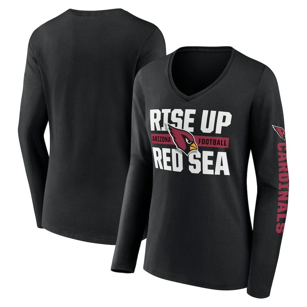 Hometown Sweep Long Sleeve V-Neck T-Shirt - Arizona Cardinals