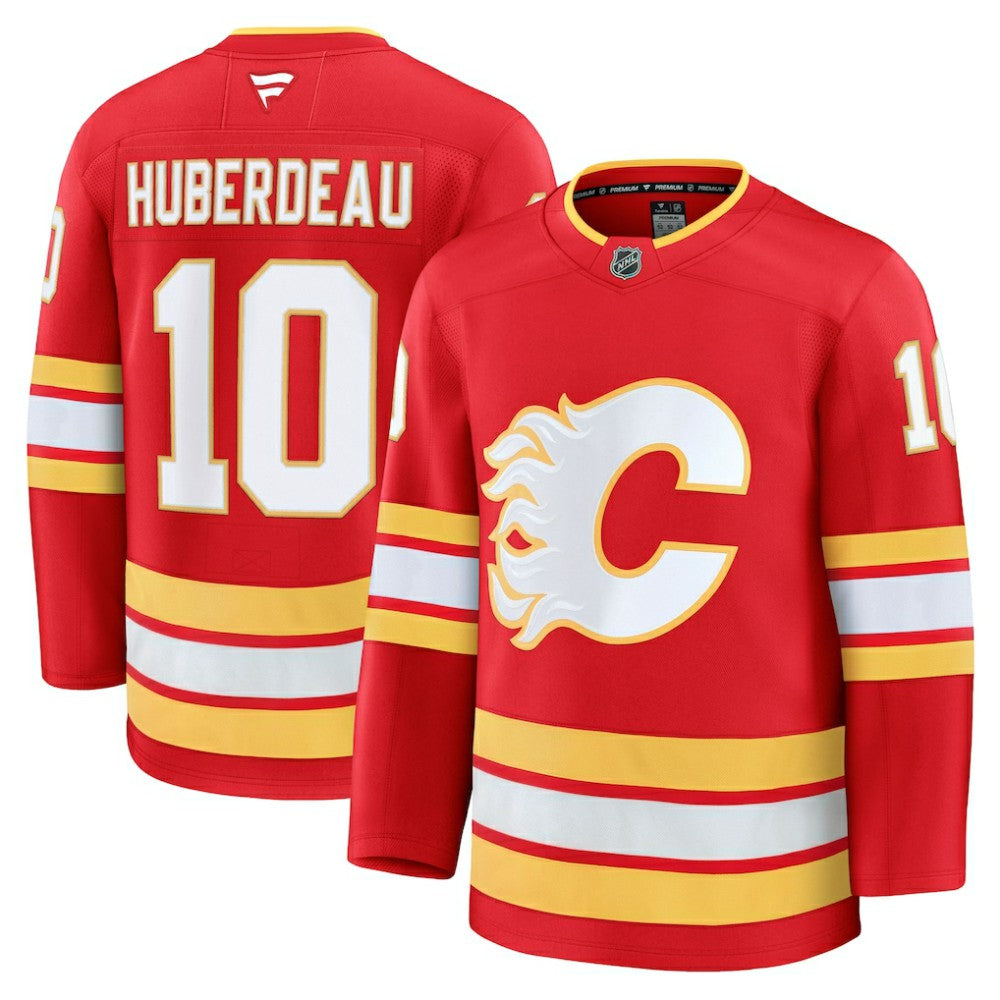 NHL Red Jonathan Huberdeau Calgary Flames Fanatics Home Premium Jersey