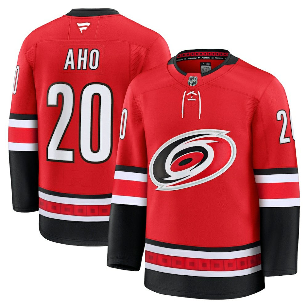 NHL Red Sebastian Aho Carolina Hurricanes Fanatics Alternate Premium Jersey