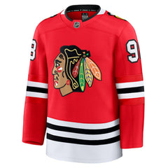 NHL Red Connor Bedard Chicago Blackhawks Fanatics Home Premium Jersey