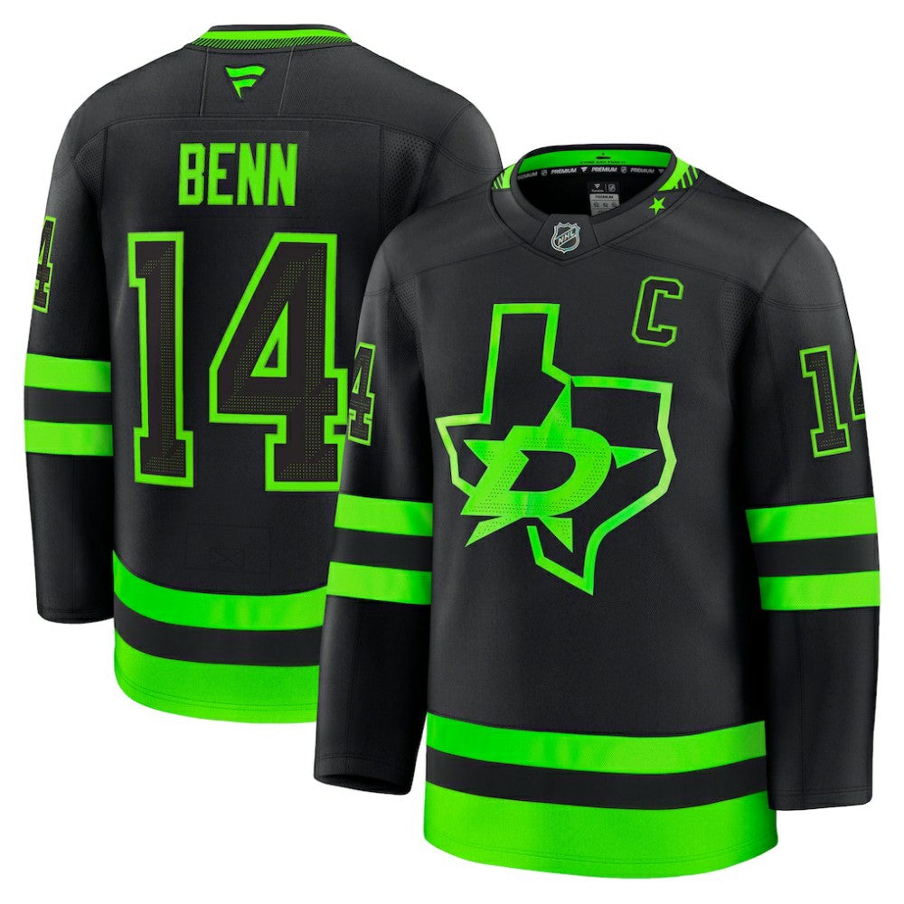 NHL Black Jamie Benn Dallas Stars Fanatics Alternate Premium Jersey