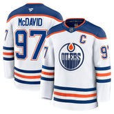 NHL White Connor McDavid Edmonton Oilers Fanatics Away Premium Jersey