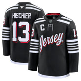NHL Black Nico Hischier New Jersey Devils Fanatics Alternate Premium Jersey