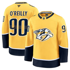 NHL Yellow Ryan O'Reilly Nashville Predators Fanatics Home Premium Jersey