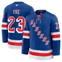 NHL Blue Adam Fox New York Rangers Fanatics Home Premium Jersey