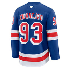 NHL Blue Mika Zibanejad New York Rangers Fanatics Home Premium Jersey