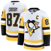 NHL White Sidney Crosby Pittsburgh Penguins Fanatics Away Premium Jersey