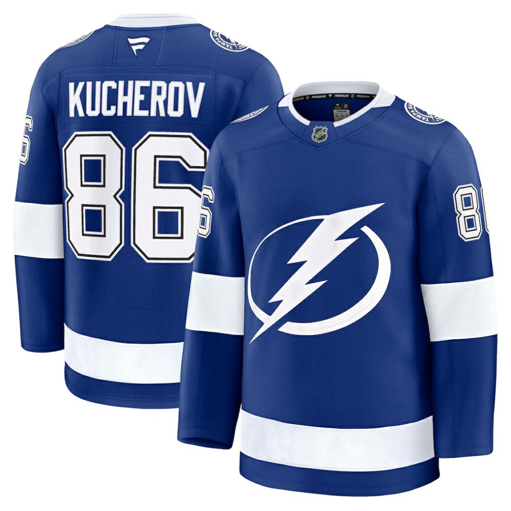 NHL Blue Nikita Kucherov Tampa Bay Lightning Fanatics Home Premium Jersey