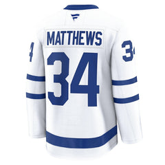 NHL White Auston Matthews Toronto Maple Leafs Fanatics Away Premium Jersey