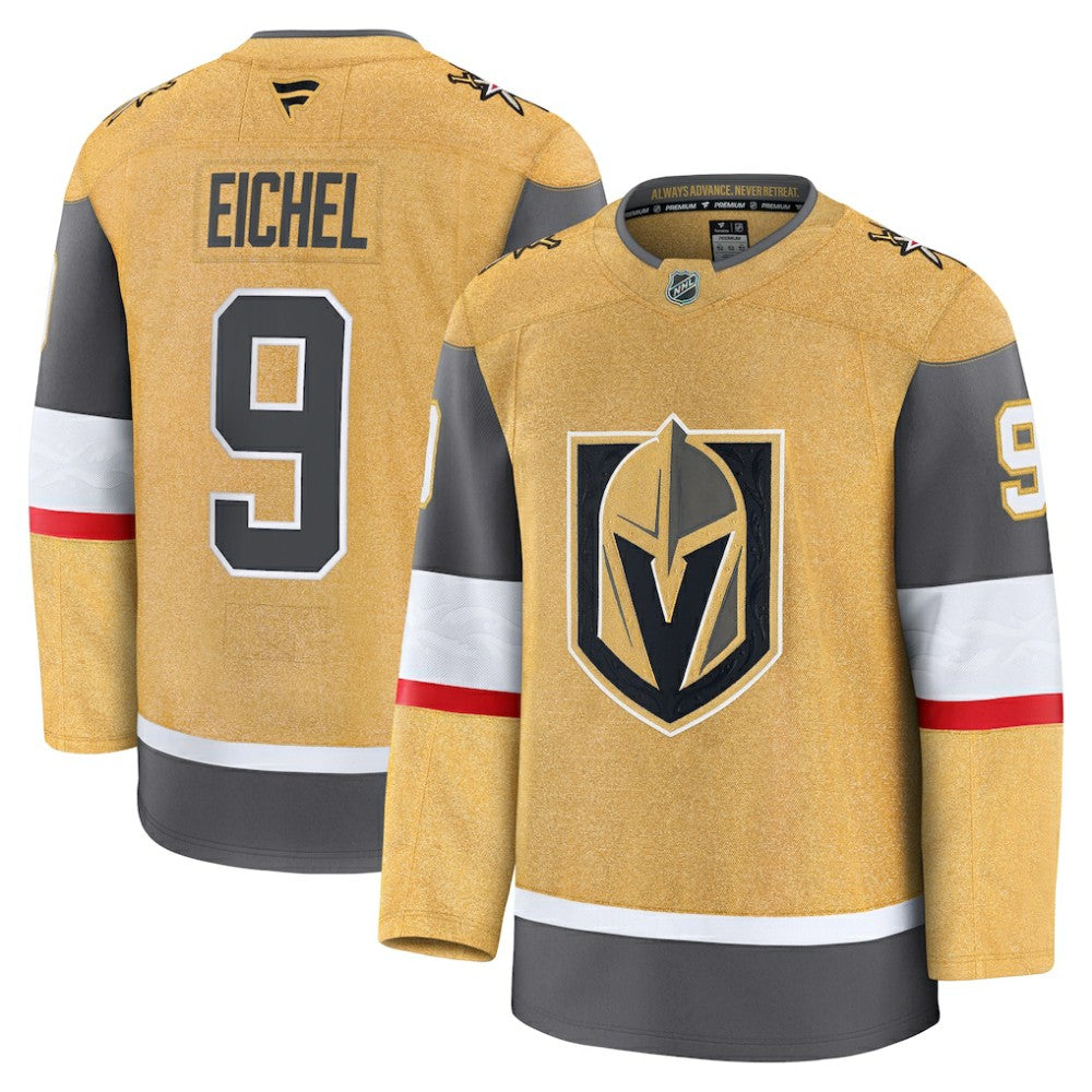 NHL Gold Jack Eichel Vegas Golden Knights Fanatics Home Premium Jersey