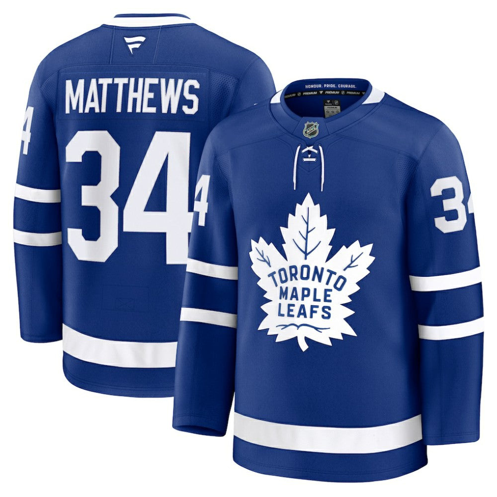 NHL Blue Auston Matthews Toronto Maple Leafs Fanatics Home Premium Jersey