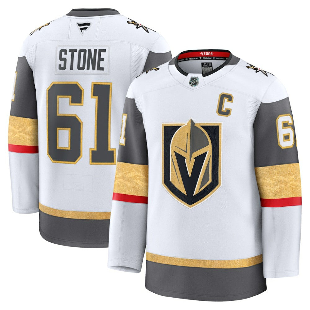 NHL White Mark Stone Vegas Golden Knights Fanatics Away Premium Jersey