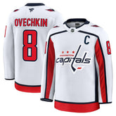 NHL White Alexander Ovechkin Washington Capitals Fanatics Away Premium Jersey