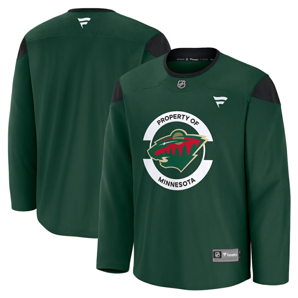 NHL Green Minnesota Wild Fanatics Practice Jersey