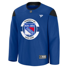NHL Blue New York Rangers Fanatics Practice Jersey