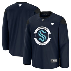 NHL Navy Seattle Kraken Fanatics Practice Jersey