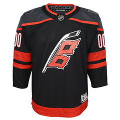 NHL Black Carolina Hurricanes Youth Home Premier Custom Jersey