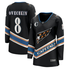 NHL Black Alexander Ovechkin Washington Capitals Fanatics Women's 50th Anniversary Breakaway Jersey