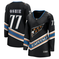 NHL Black TJ Oshie Washington Capitals Fanatics Women's 50th Anniversary Breakaway Jersey