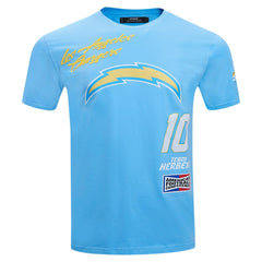 Justin Herbert Pro Standard Fast Lane Name & Number Player T-Shirt - Los Angeles Chargers