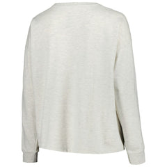 MLB Atlanta Braves Profile Women's Plus Size French Terry Pullover Sweatshirt