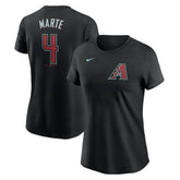 MLB Ketel Marte Arizona Diamondbacks Nike Women's 2024 Fuse Name & Number T-Shirt