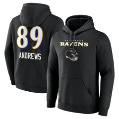 Mark Andrews Team Wordmark Player Name & Number Pullover Hoodie - Baltimore Ravens