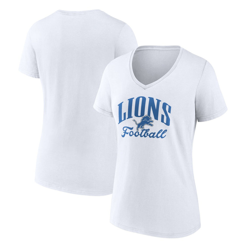 Women's Victory Script V-Neck T-Shirt - Detroit Lions