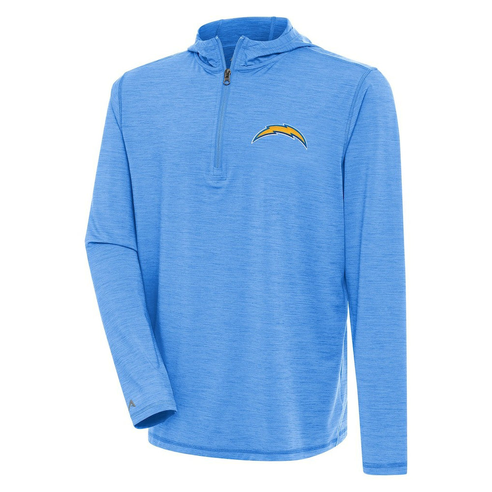 Antigua Tidy Quarter-Zip Pullover Hoodie - Los Angeles Chargers