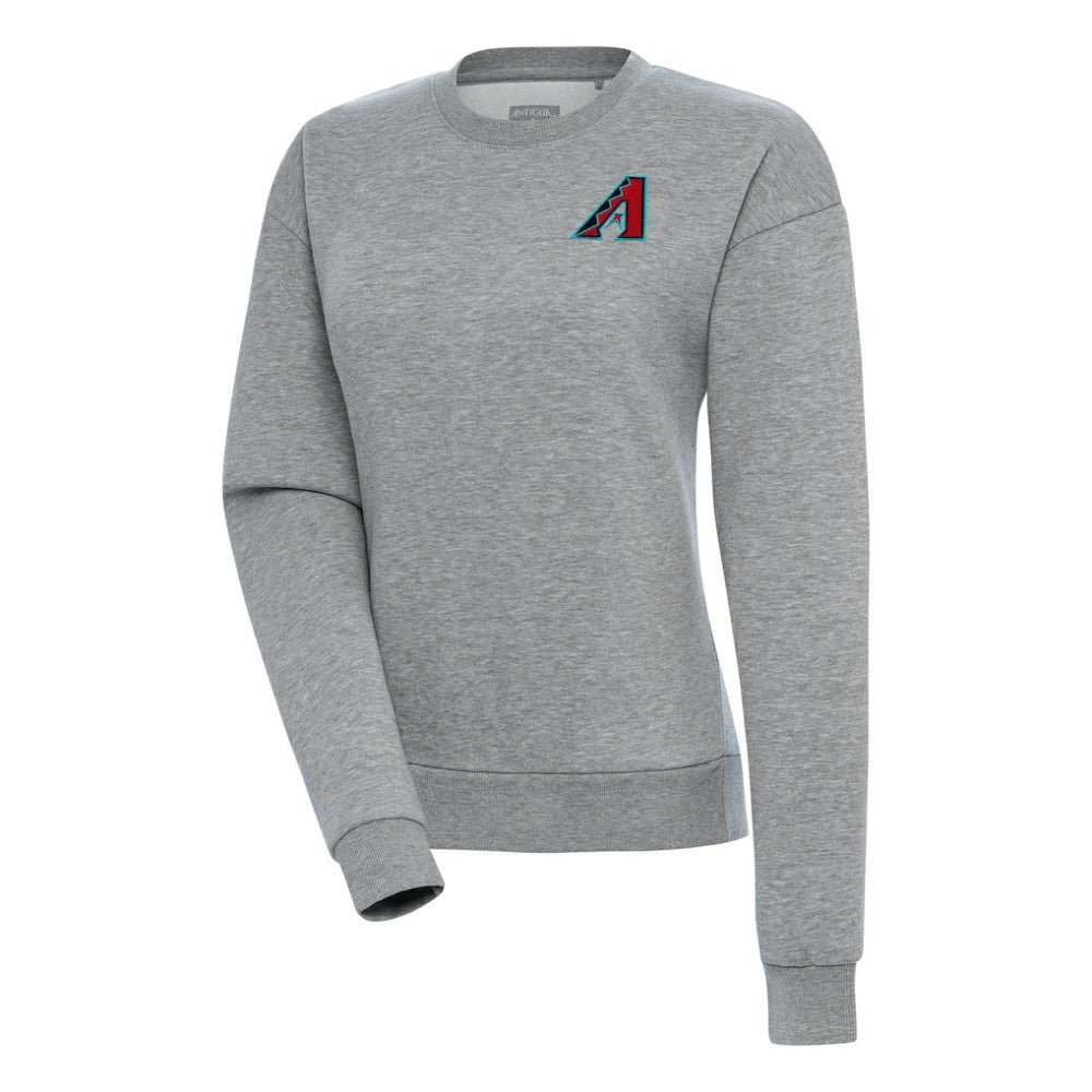 MLB Arizona Diamondbacks Antigua Women's Victory Crewneck Pullover Sweatshirt – Heather Gray