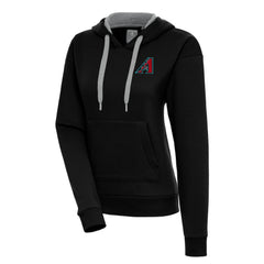 MLB Arizona Diamondbacks Antigua Women's Victory Pullover Hoodie – Black