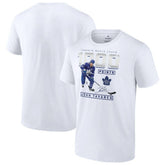 NHL White John Tavares Toronto Maple Leafs 1,000 Career Points T-Shirt