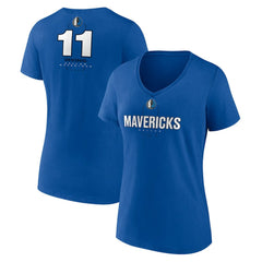 NBA Kyrie Irving Dallas Mavericks Women's Behind The Back Name & Number V-Neck T-Shirt sale