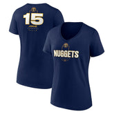 NBA Nikola Jokic Denver Nuggets Women's Behind The Back Name & Number V-Neck T-Shirt sale