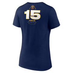 NBA Nikola Jokic Denver Nuggets Women's Behind The Back Name & Number V-Neck T-Shirt sale