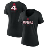 NBA Scottie Barnes Toronto Raptors Women's Behind The Back Name & Number V-Neck T-Shirt