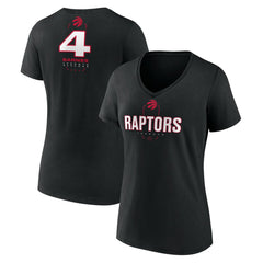 NBA Scottie Barnes Toronto Raptors Women's Behind The Back Name & Number V-Neck T-Shirt